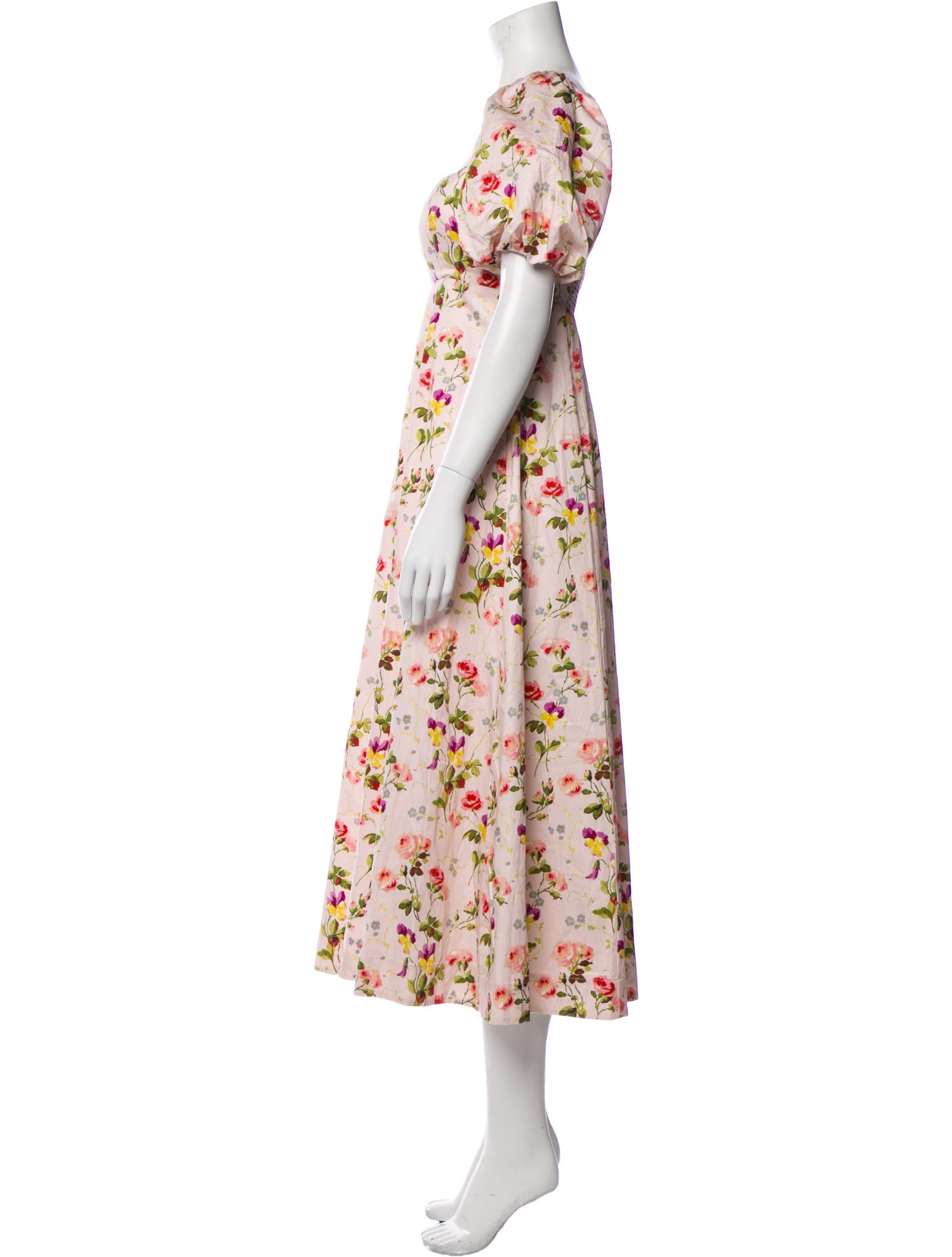 Hill House Home Floral Print Midi Length Dress