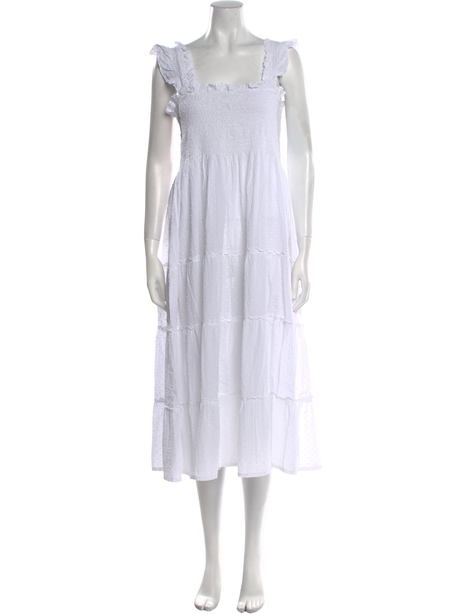 Hill House Home Square Neckline Midi Length Dress