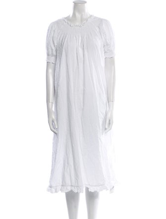 Hill House Home Crew Neck Midi Length Dress