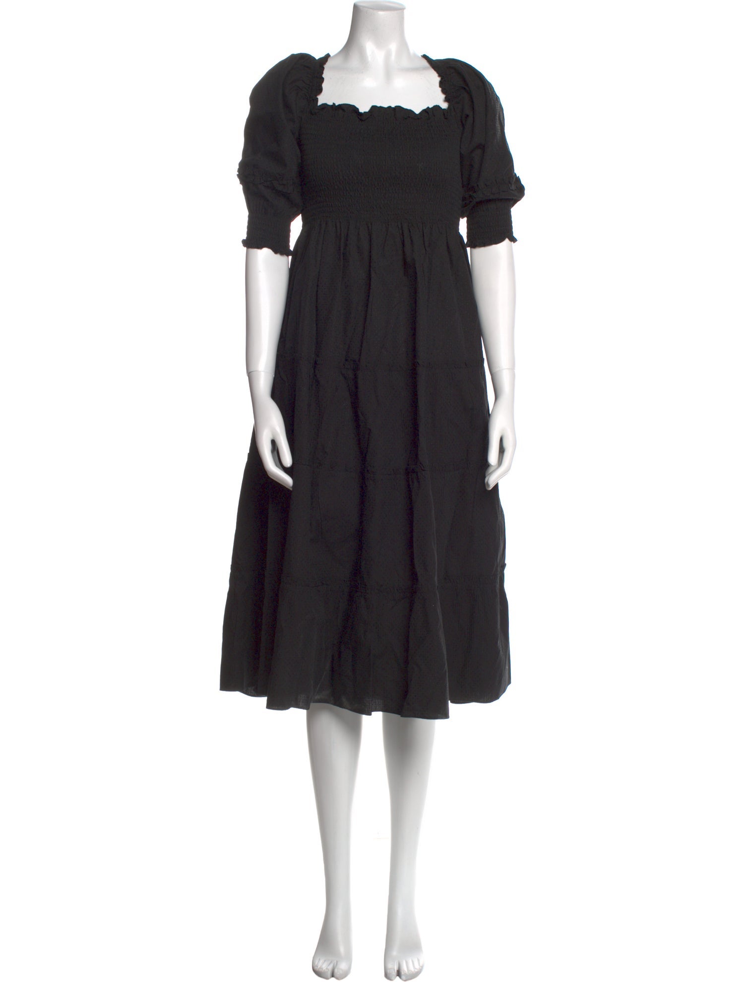 Hill House Home Square Neckline Midi Length Dress