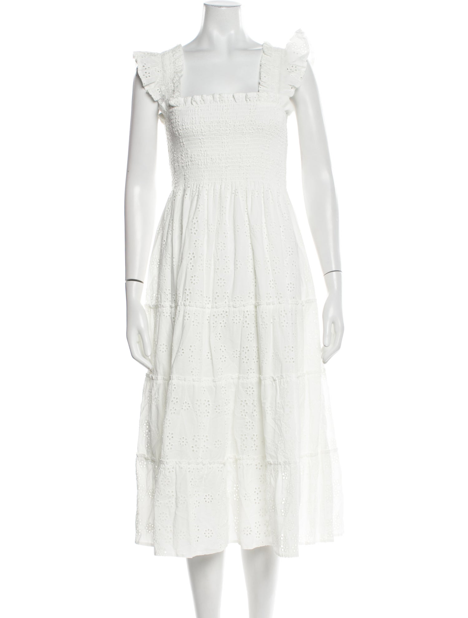 Hill House Home Square Neckline Midi Length Dress