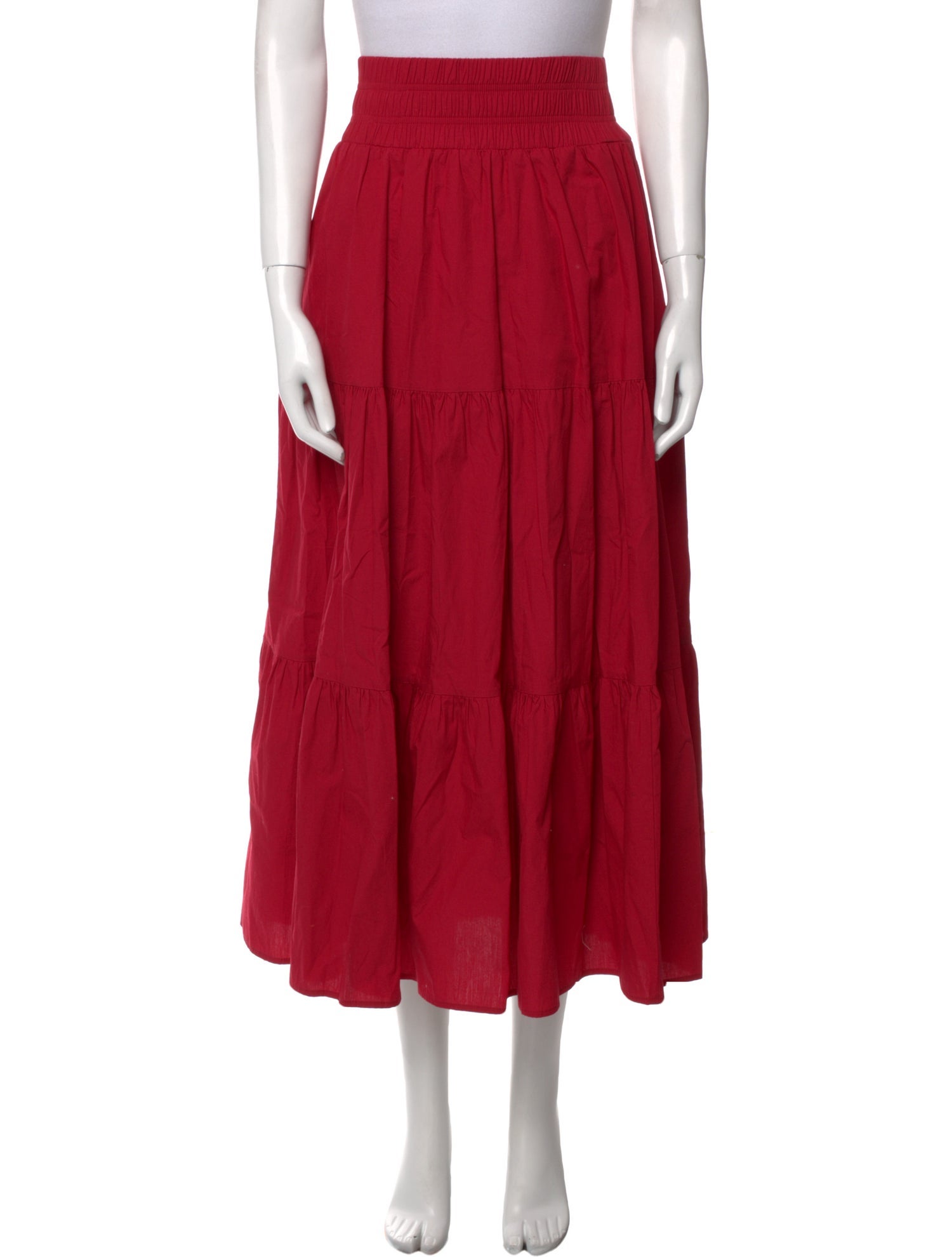 Hill House Home Ruffle Embellishment Midi Length Skirt