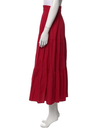 Hill House Home Ruffle Embellishment Midi Length Skirt