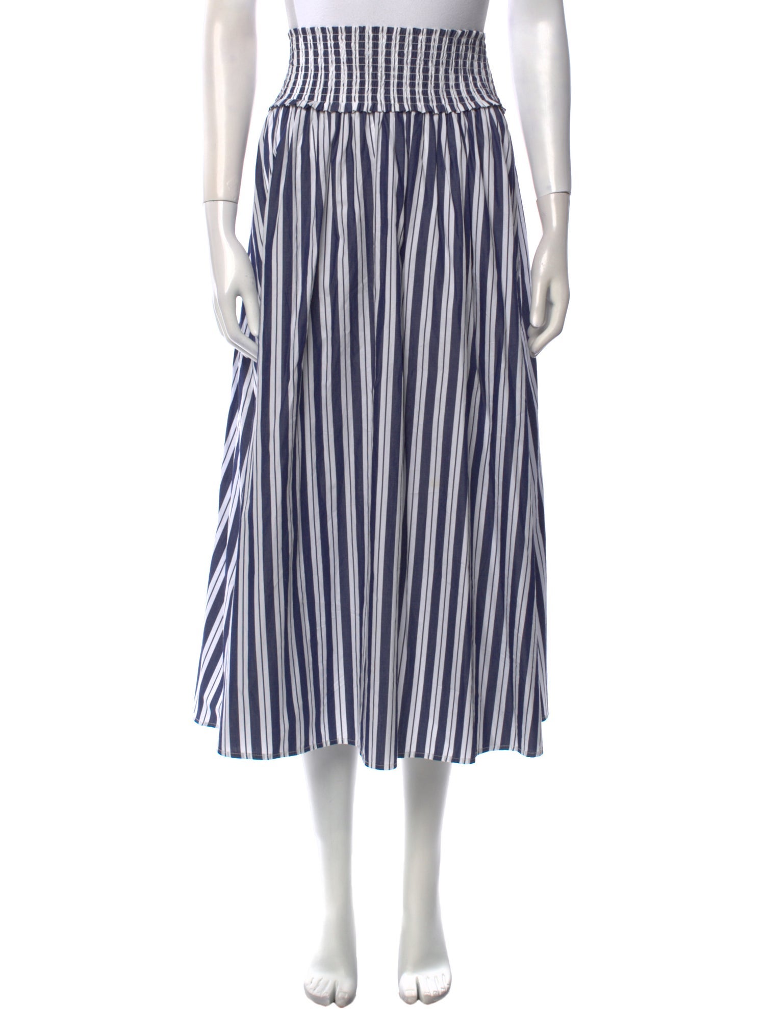 Hill House Home Striped Midi Length Skirt