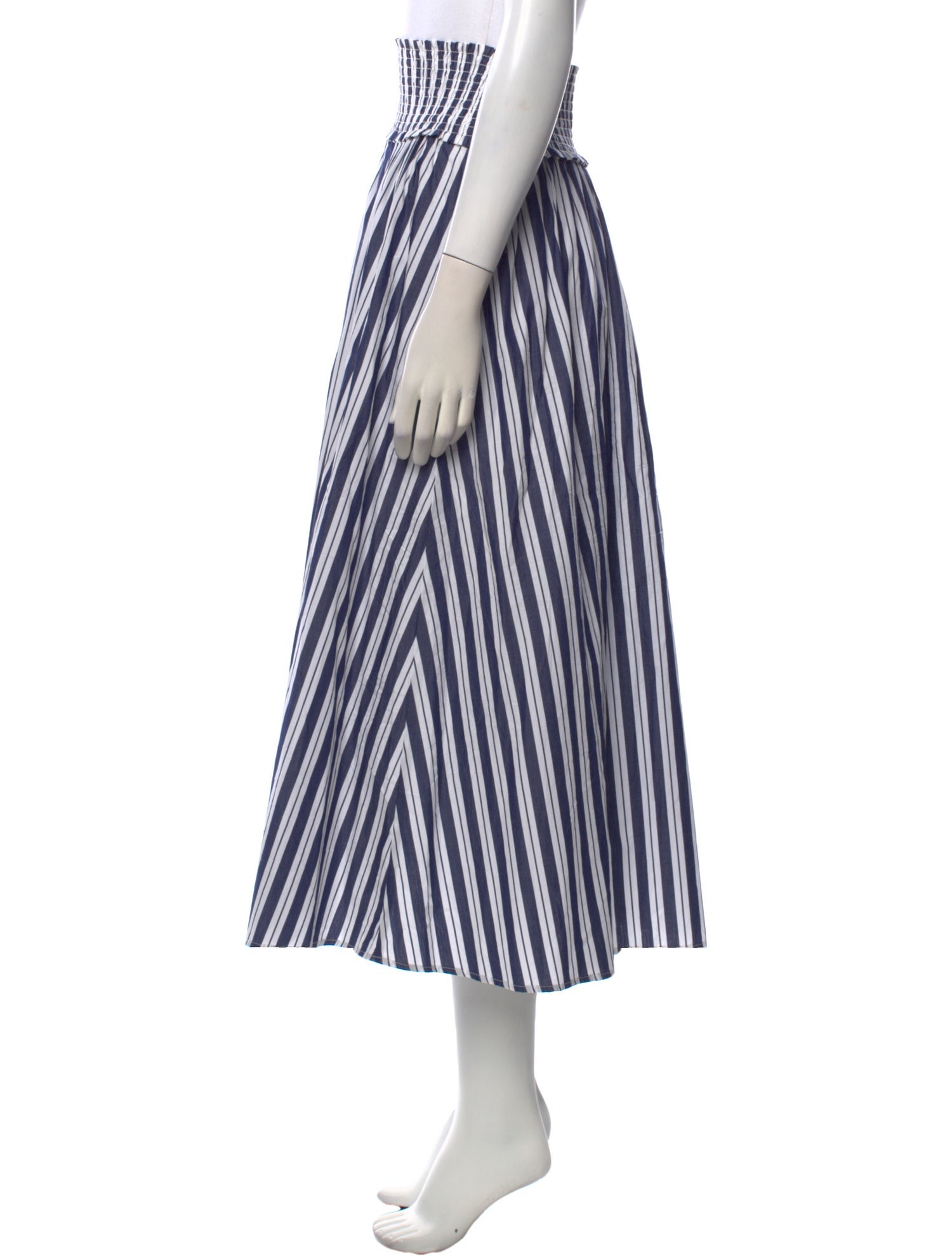 Hill House Home Striped Midi Length Skirt