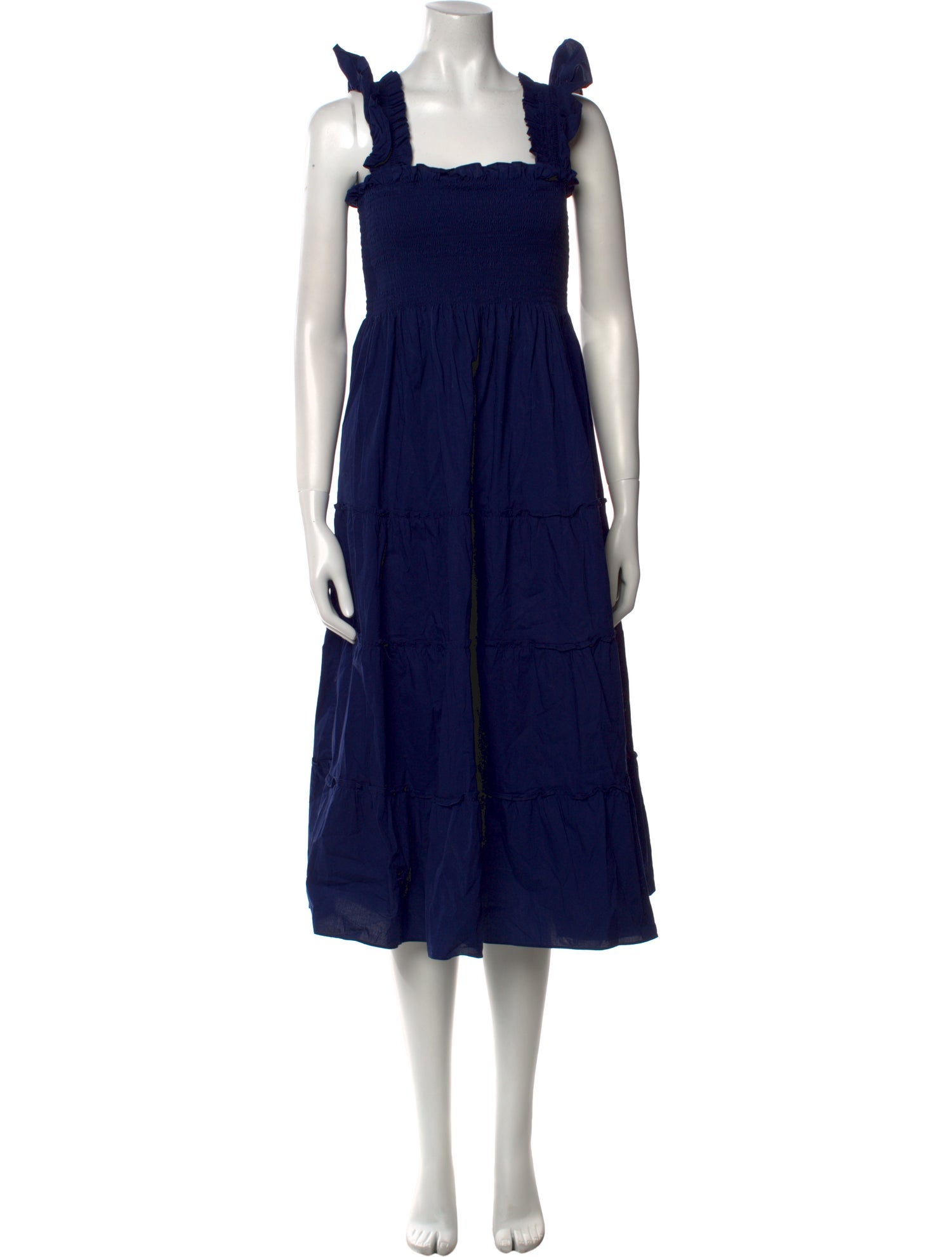 Hill House Home Square Neckline Midi Length Dress