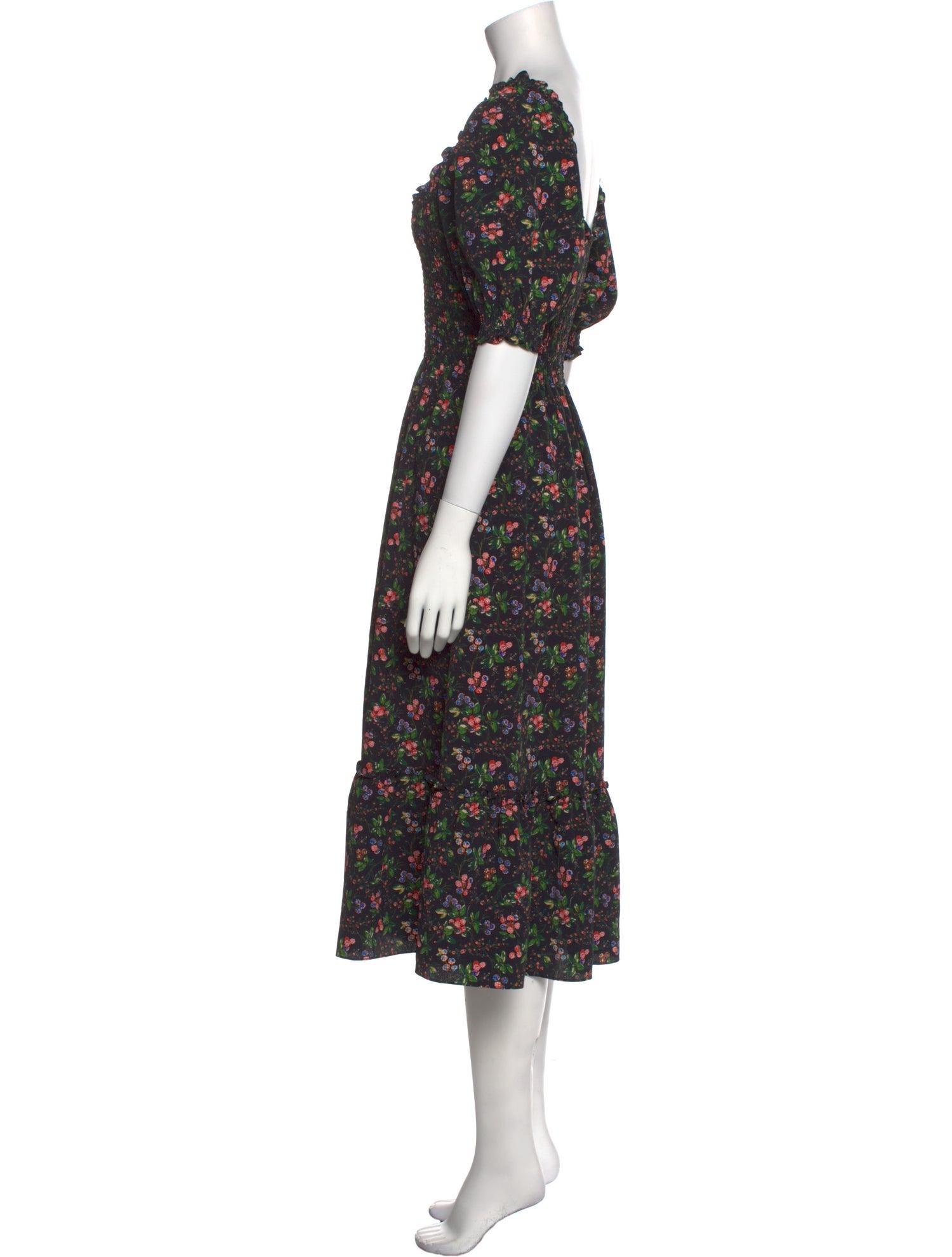 Hill House Home Floral Print Midi Length Dress