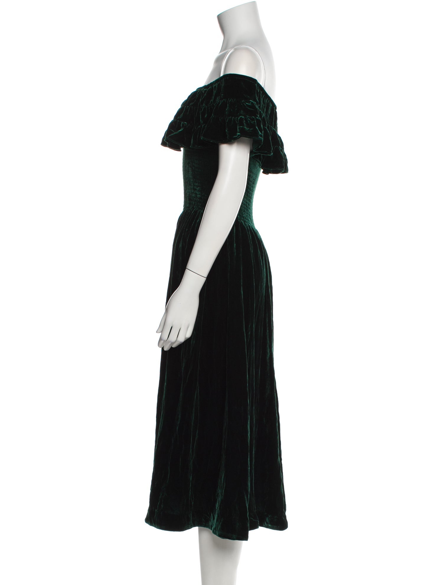 Hill House Home Off-The-Shoulder Midi Length Dress