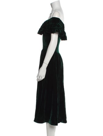 Hill House Home Off-The-Shoulder Midi Length Dress