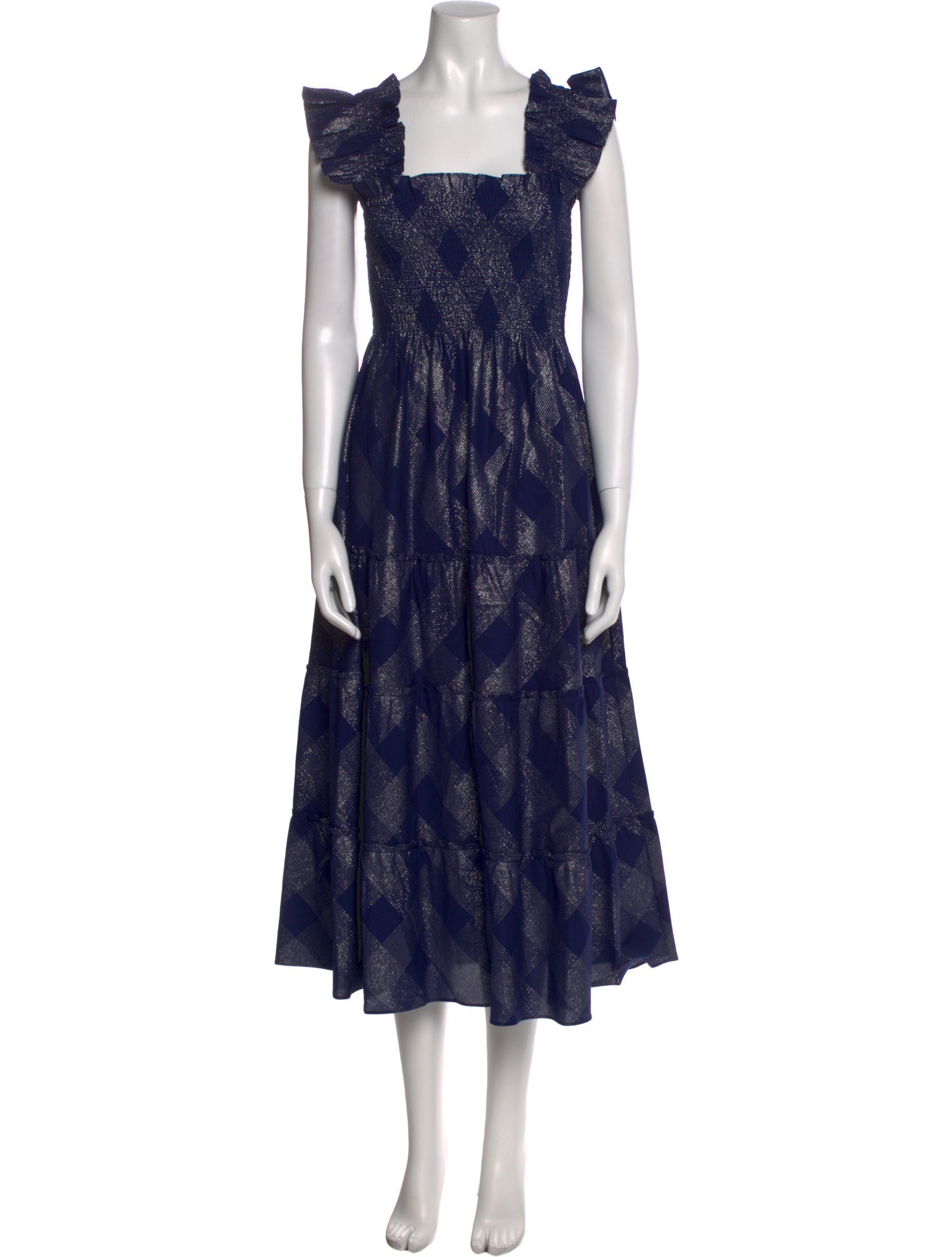 Hill House Home Printed Midi Length Dress