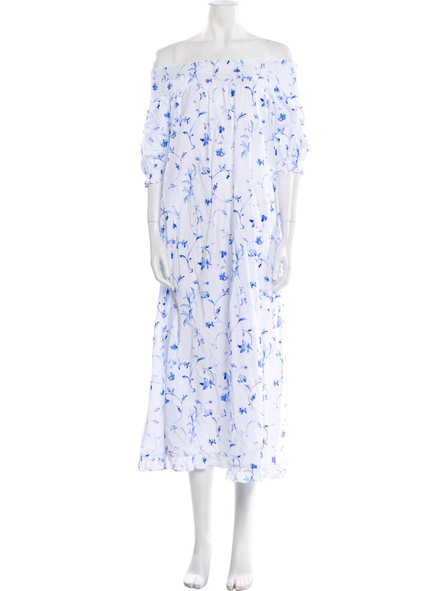 Hill House Home Floral Print Midi Length Dress