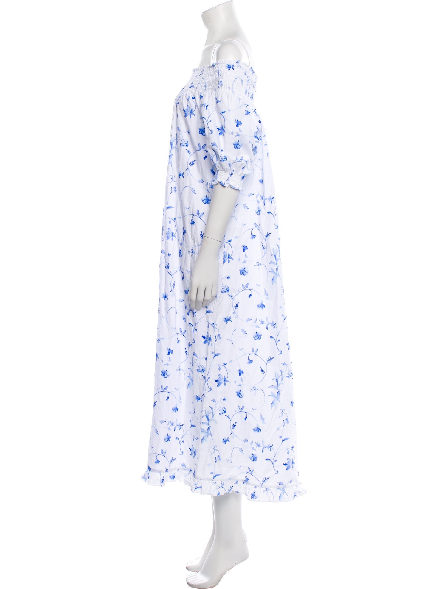 Hill House Home Floral Print Midi Length Dress