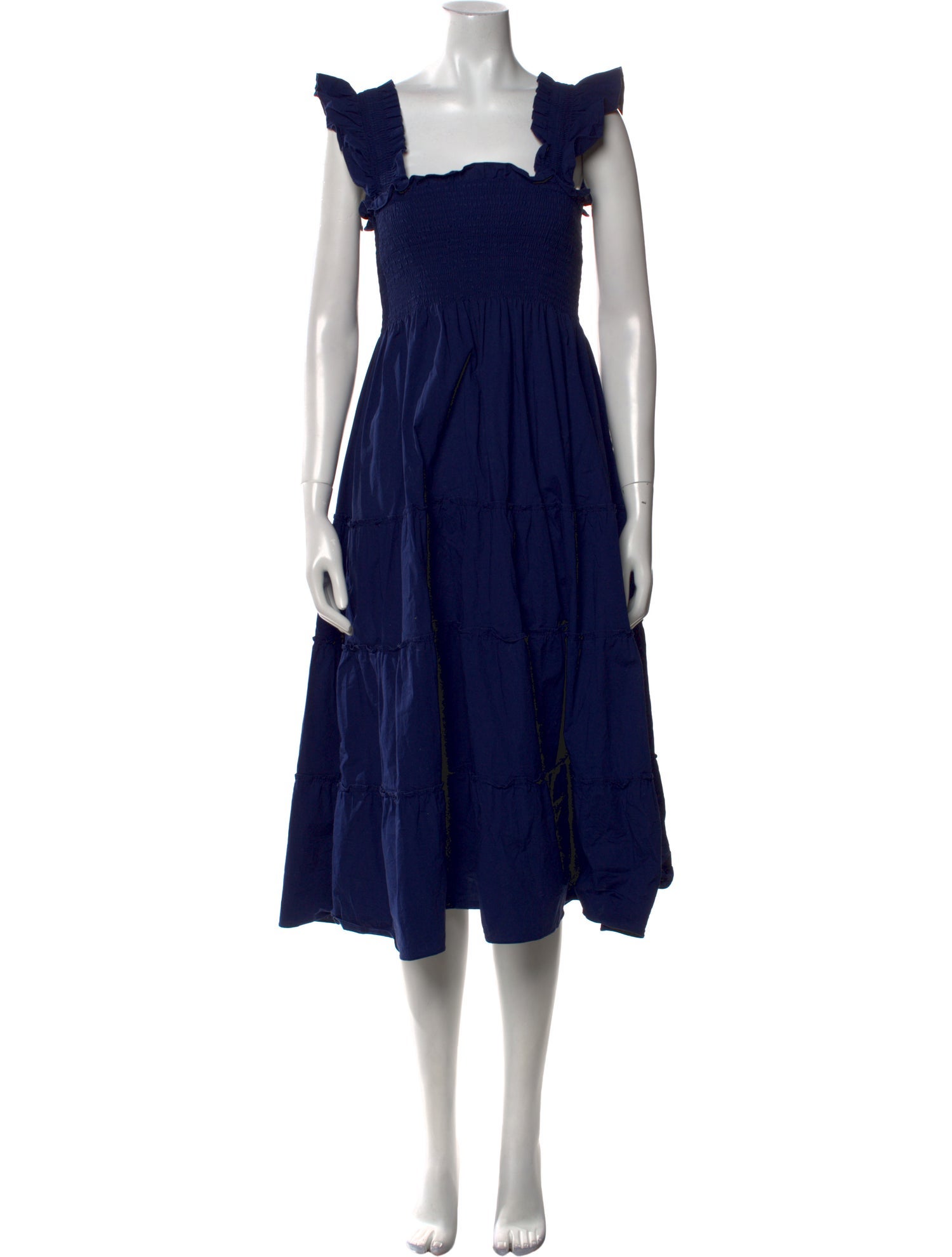 Hill House Home Square Neckline Midi Length Dress