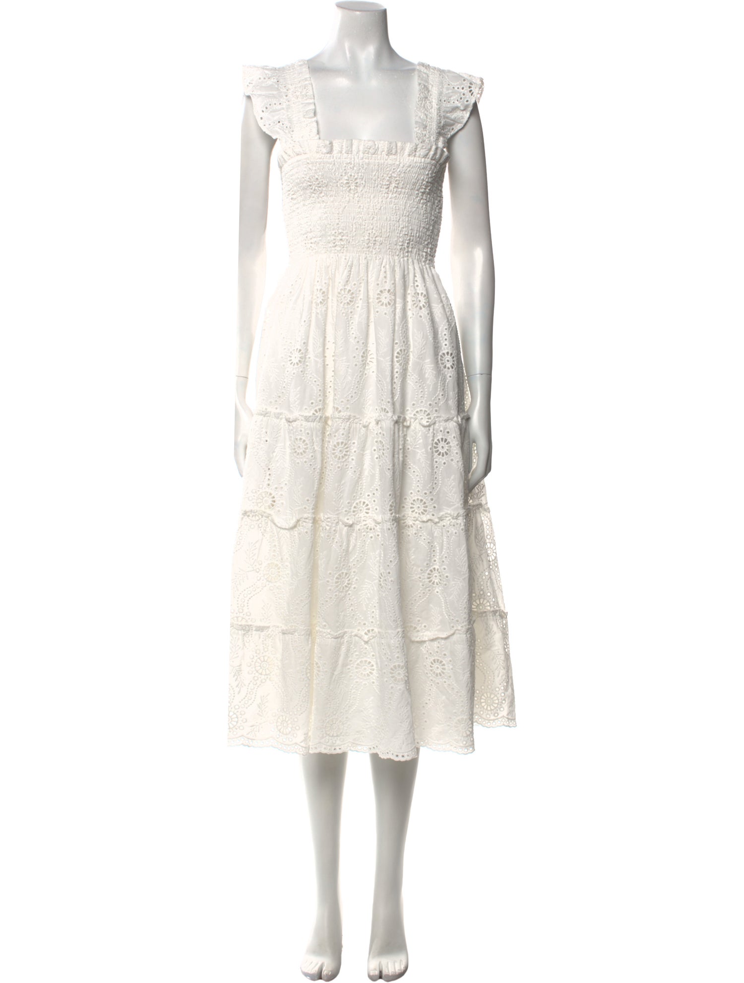 Hill House Home Lace Pattern Midi Length Dress