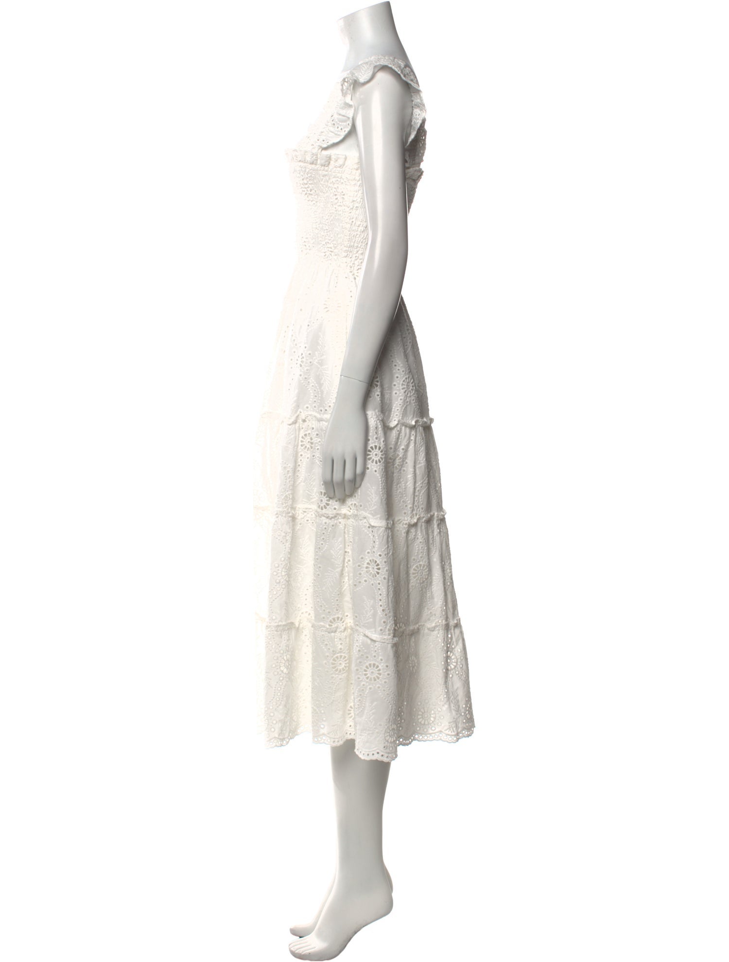 Hill House Home Lace Pattern Midi Length Dress