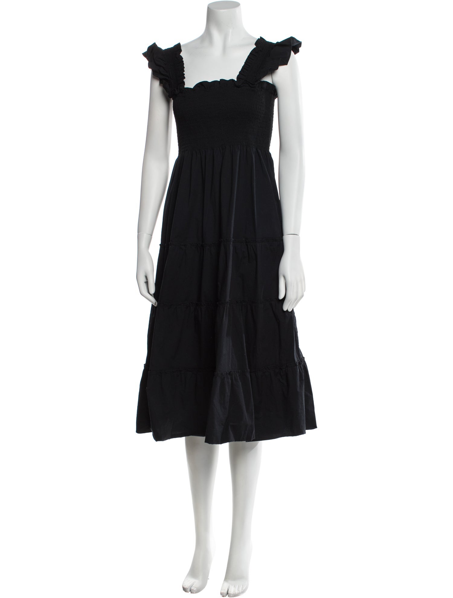 Hill House Home Square Neckline Midi Length Dress