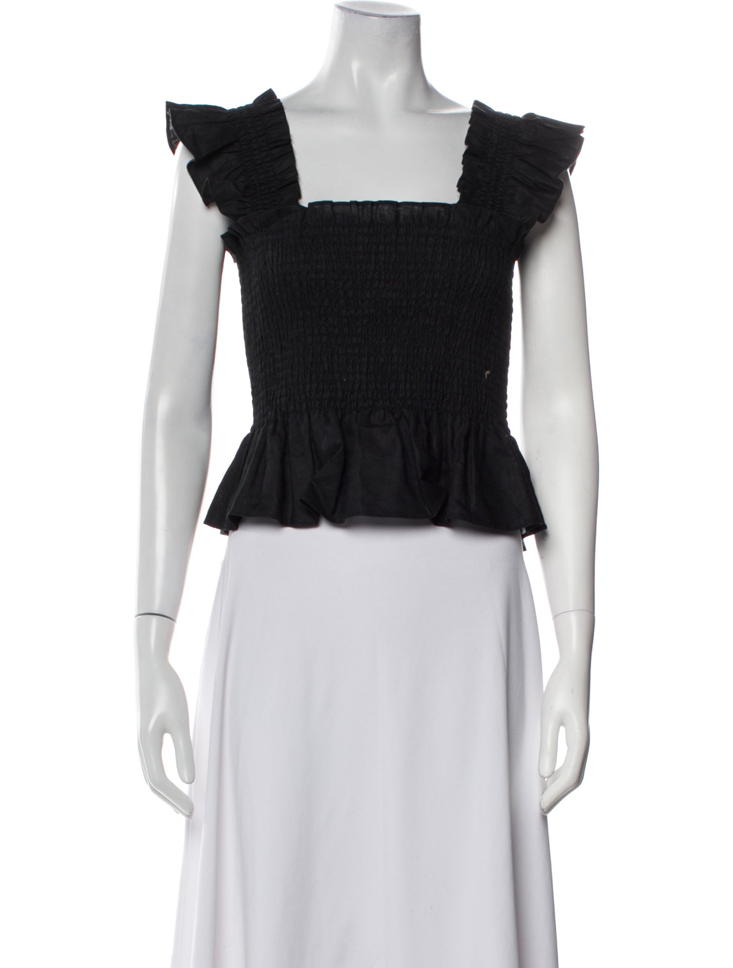 Hill House Home Linen Square Neckline Crop Top w/ Tags