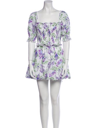 Hill House Home Printed Embroidered Accent Skirt Set