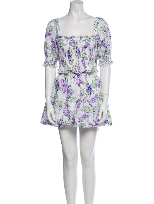 Hill House Home Printed Embroidered Accent Skirt Set