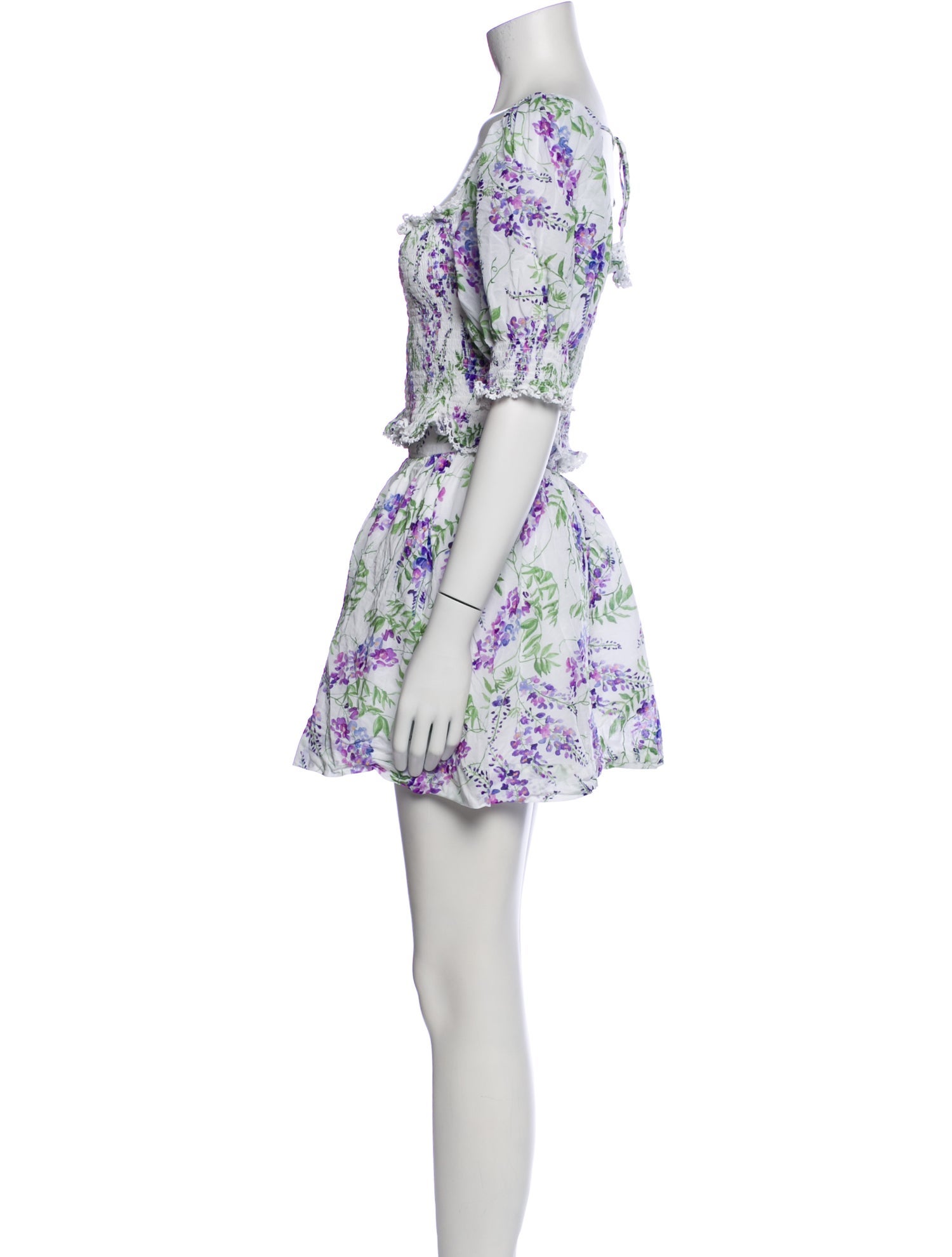 Hill House Home Printed Embroidered Accent Skirt Set