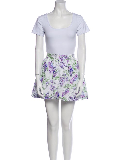 Hill House Home Printed Embroidered Accent Skirt Set