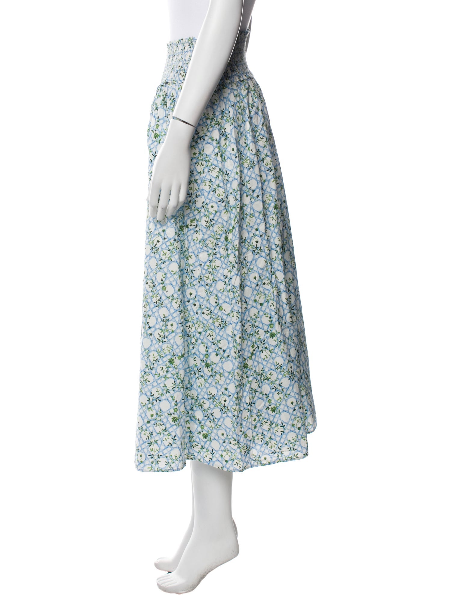 Hill House Home Floral Print Midi Length Skirt