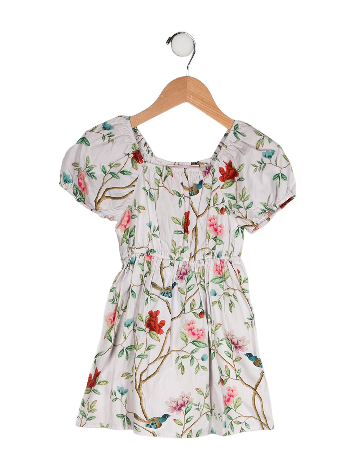 Hill House Home Toddler Girls' Floral Printed Short Sleeve Dress w/Tags