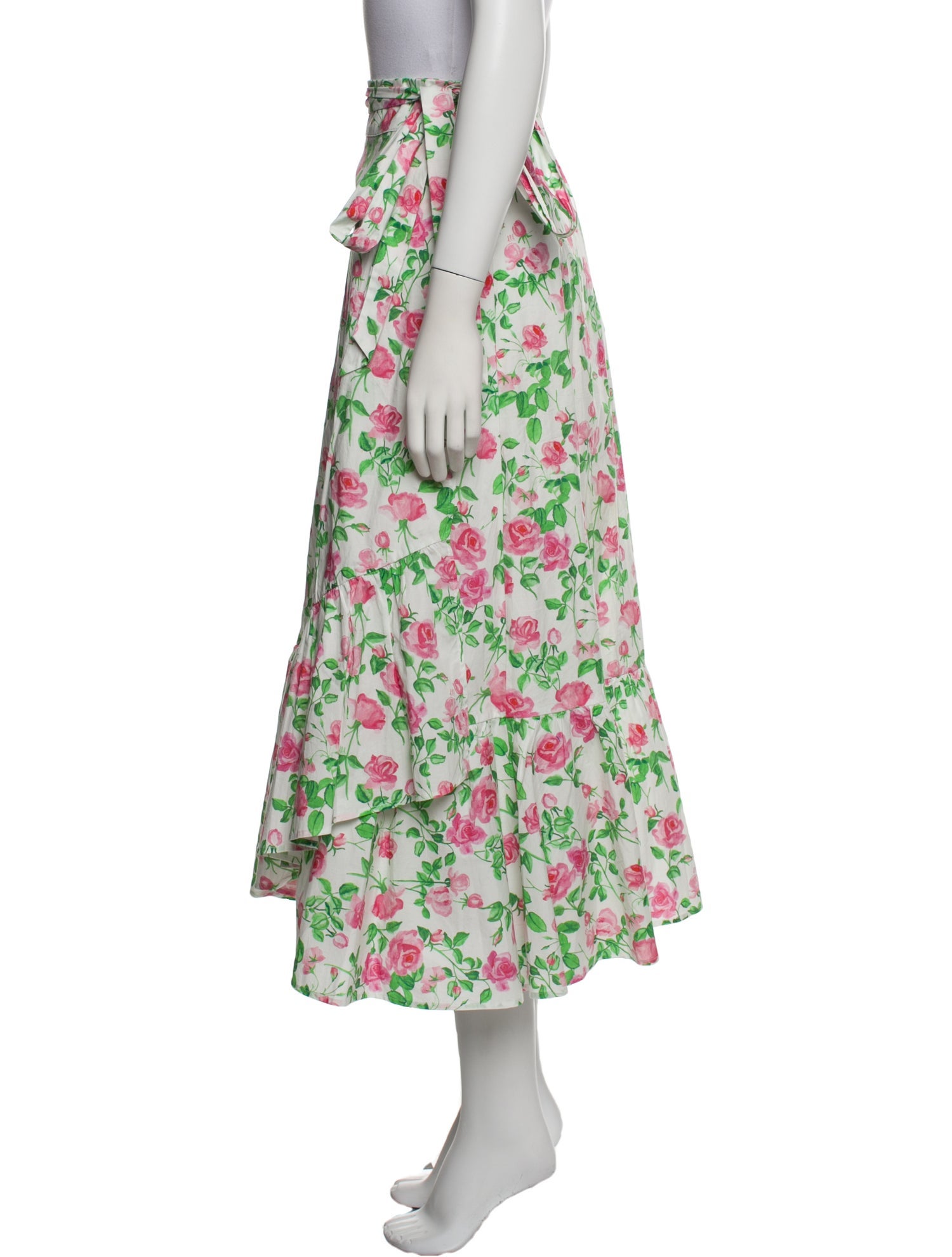 Hill House Home Floral Print Midi Length Skirt