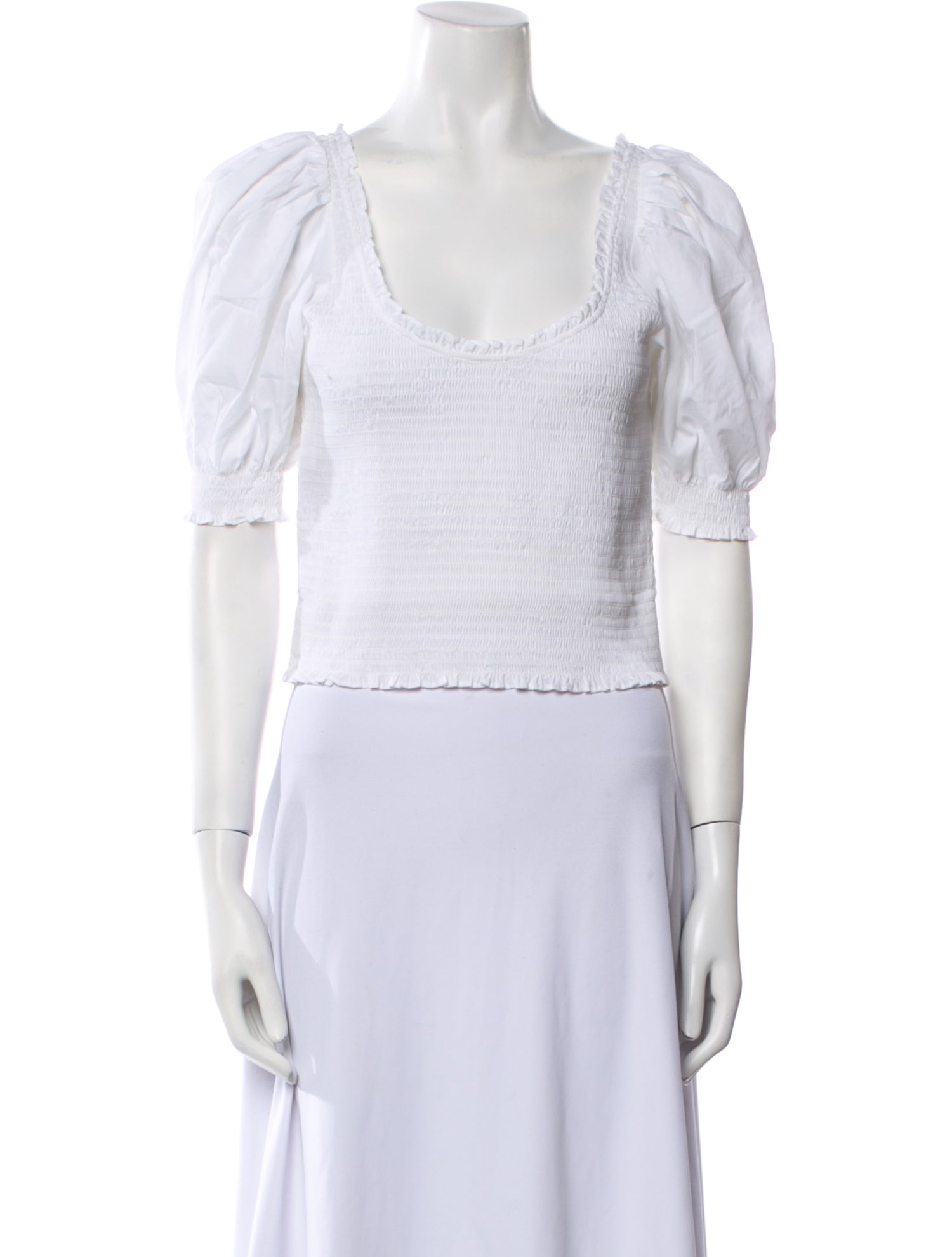 Hill House Home Scoop Neck Short Sleeve Crop Top