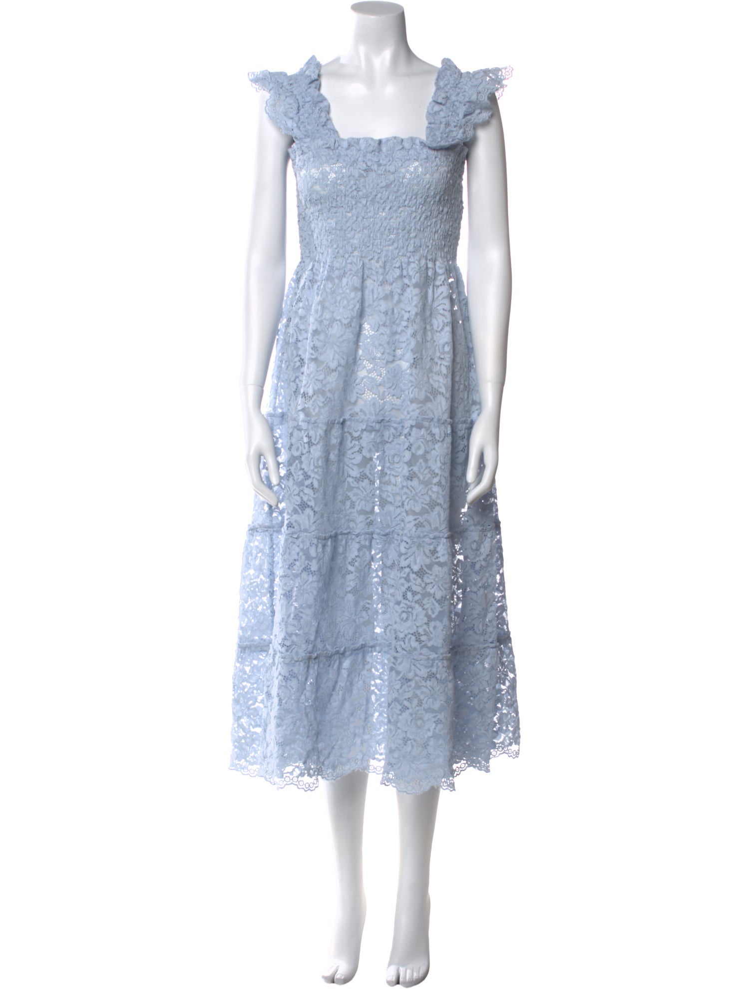 Hill House Home Lace Pattern Midi Length Dress