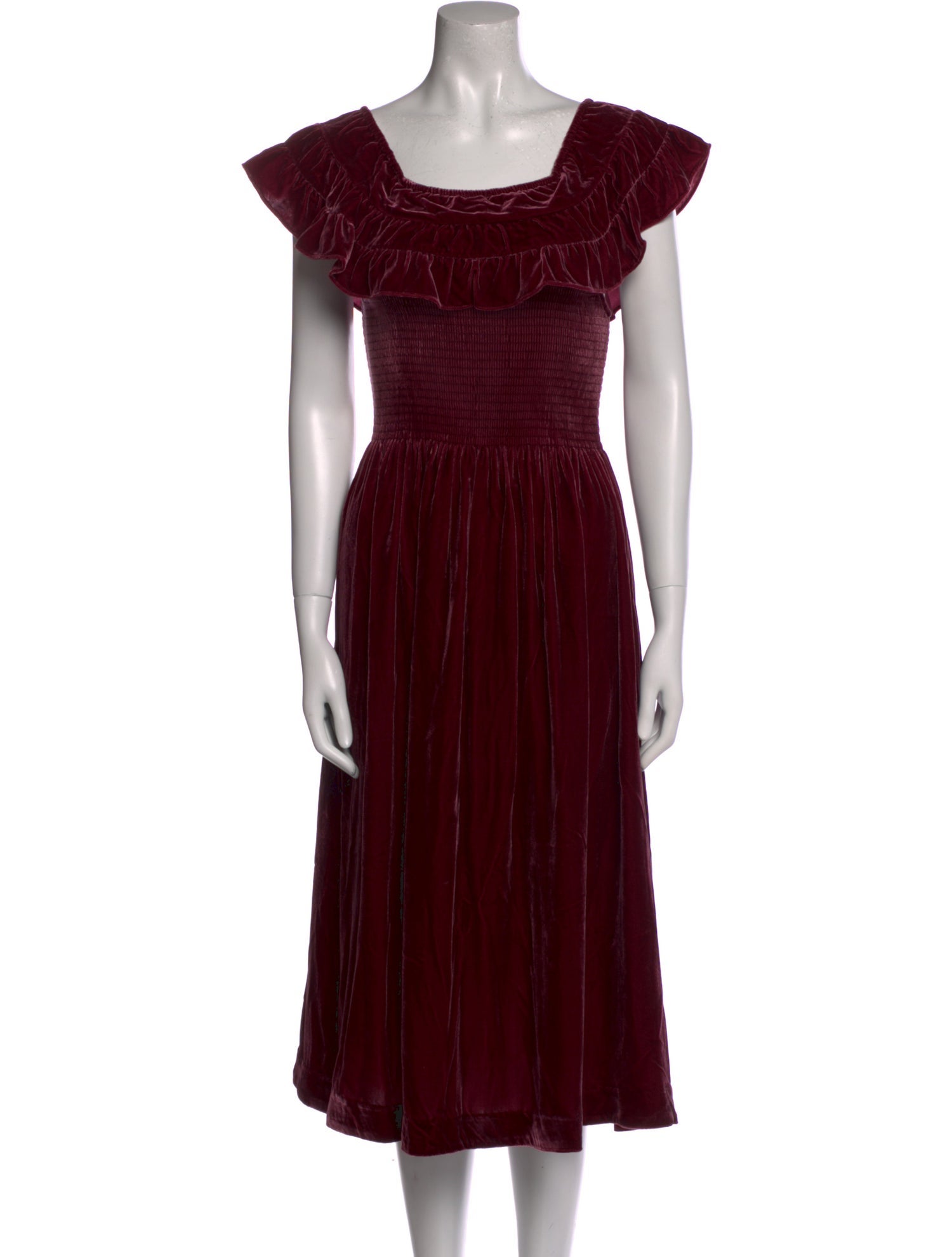 Hill House Home Square Neckline Midi Length Dress