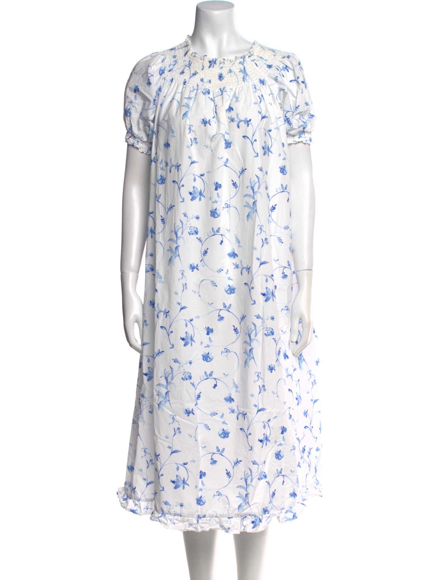 Hill House Home Floral Print Midi Length Dress
