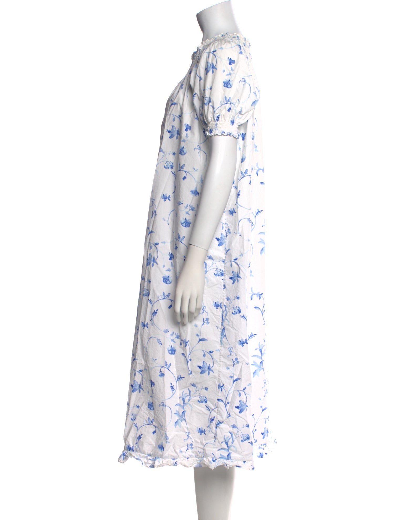 Hill House Home Floral Print Midi Length Dress