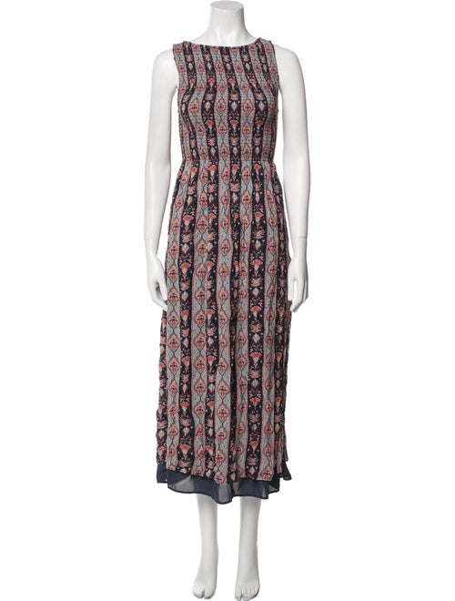 Hill House Home Printed Midi Length Dress