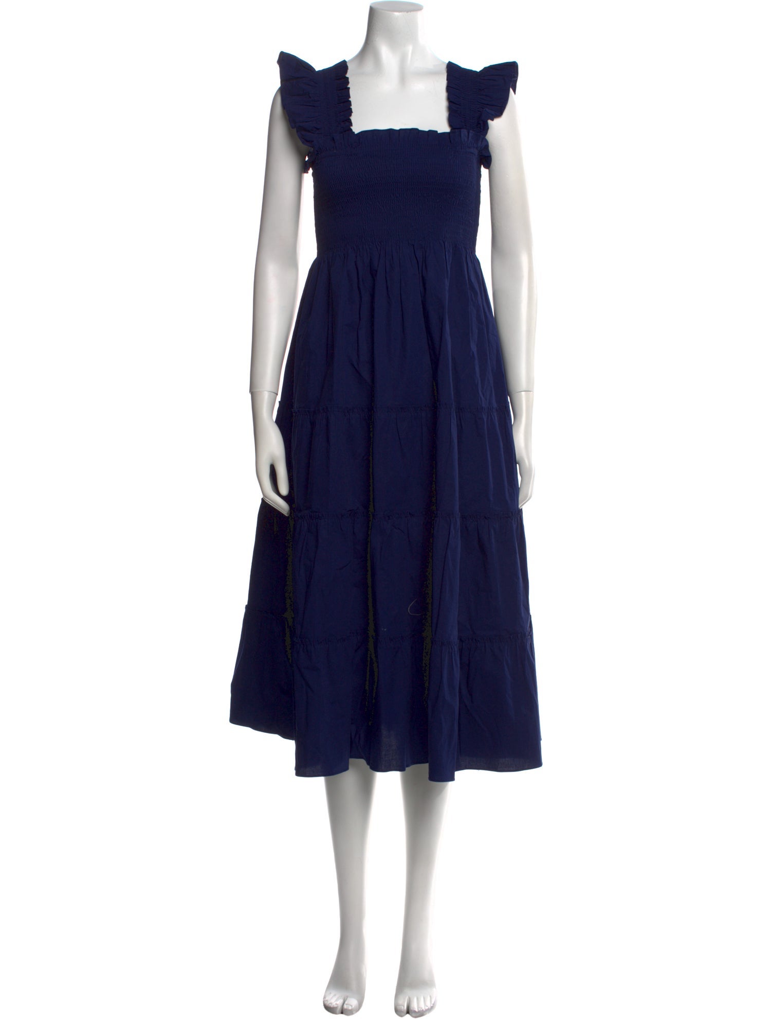 Hill House Home Square Neckline Midi Length Dress