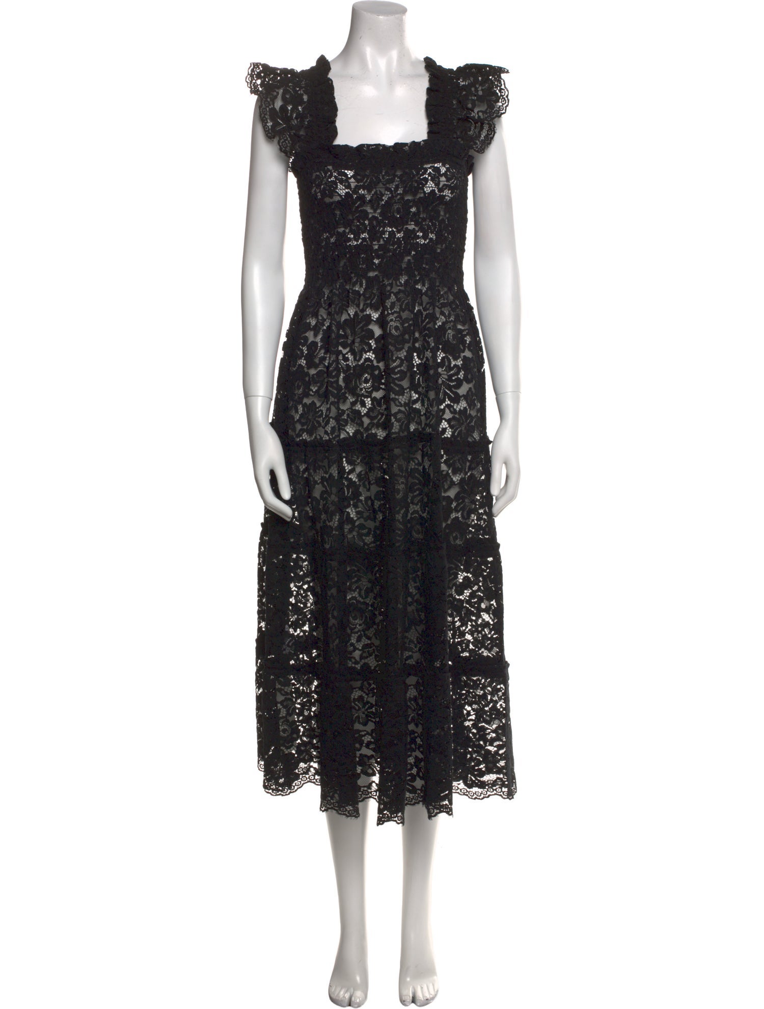 Hill House Home Lace Pattern Midi Length Dress