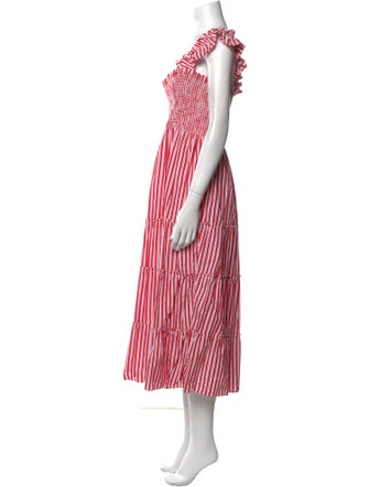 Hill House Home Striped Midi Length Dress