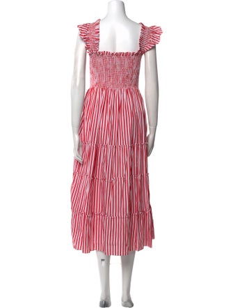 Hill House Home Striped Midi Length Dress