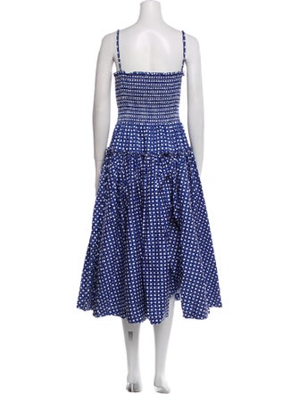 Hill House Home Polka Dot Print Midi Length Dress