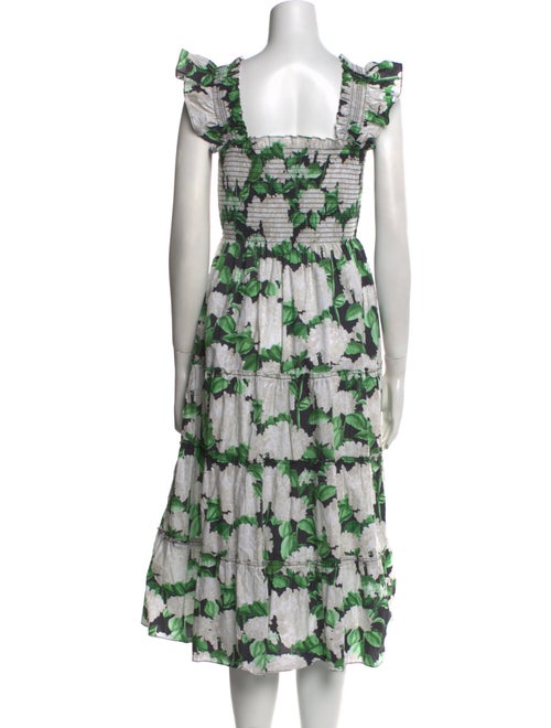 Hill House Home Floral Print Midi Length Dress