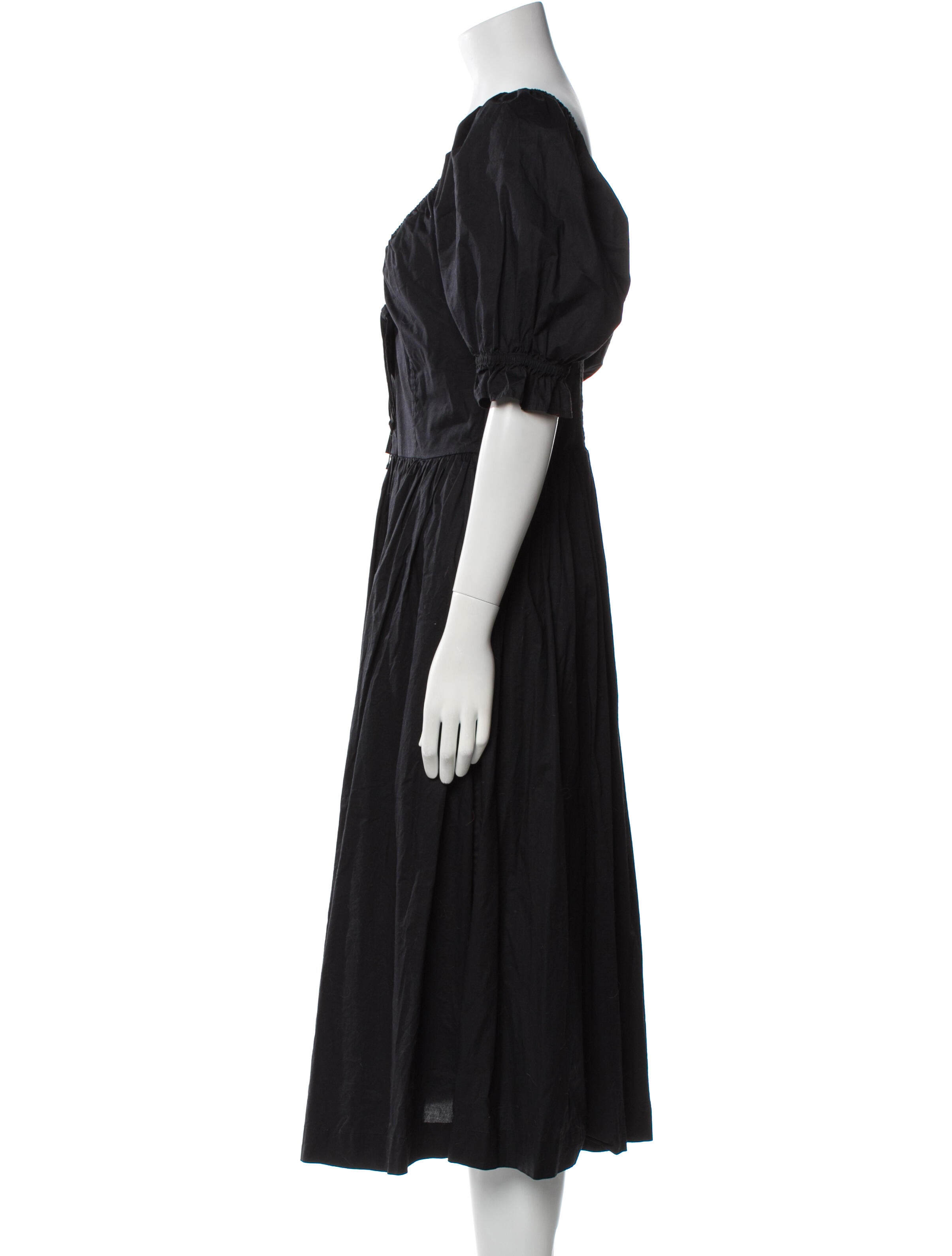 Hill House Home V-Neck Midi Length Dress