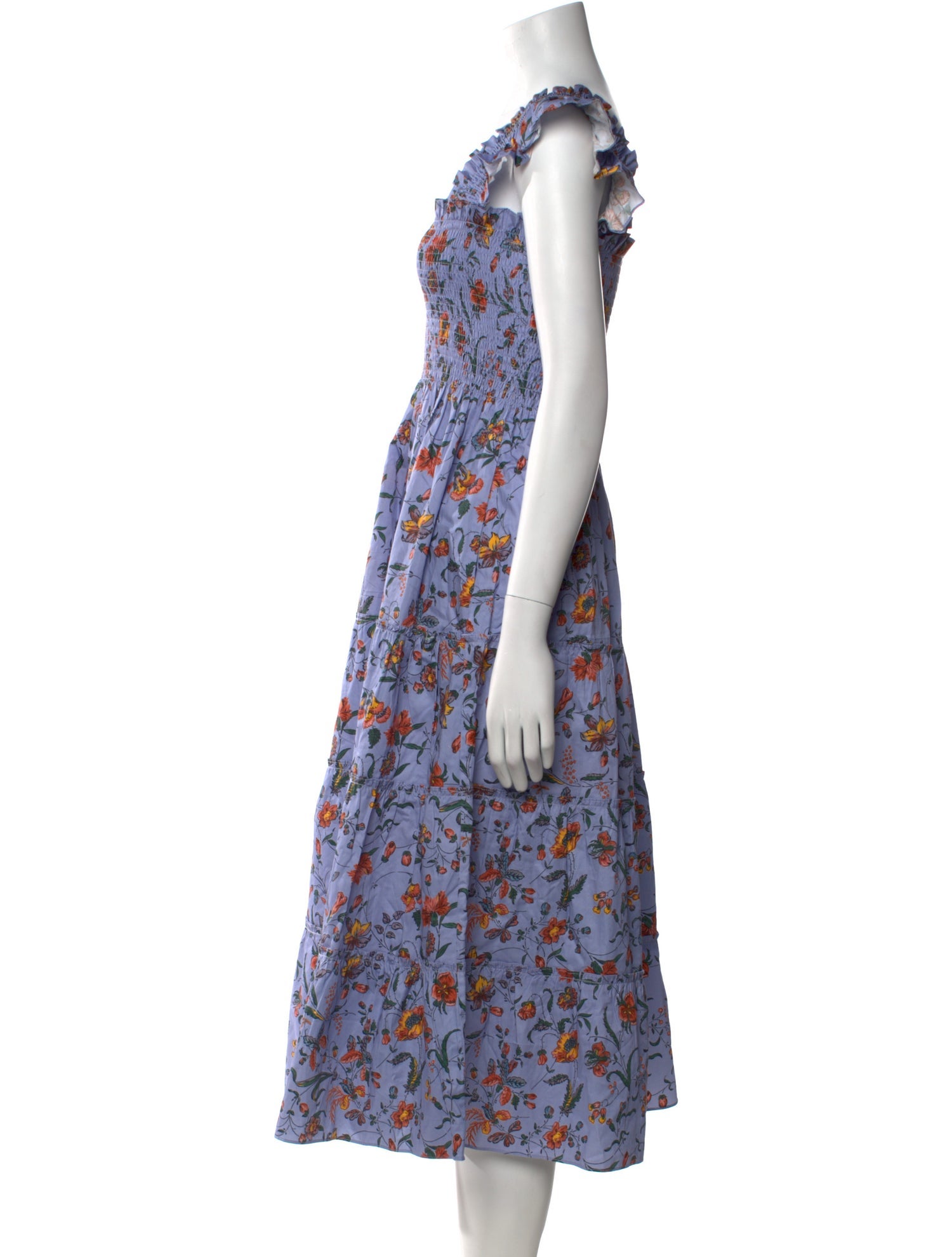 Hill House Home Floral Print Midi Length Dress w/ Tags