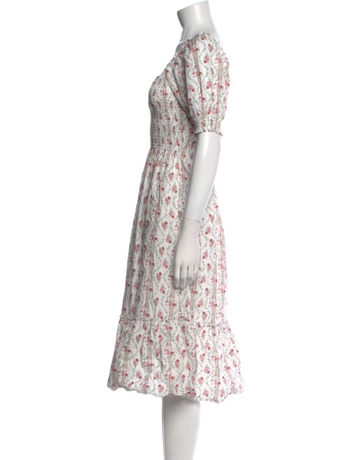 Hill House Home Floral Print Midi Length Dress