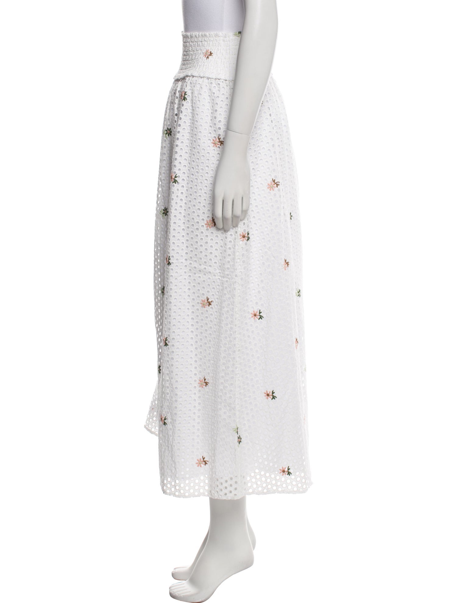 Hill House Home Floral Print Midi Length Skirt