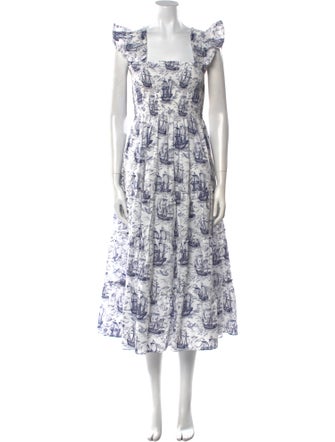 Hill House Home Floral Print Long Dress