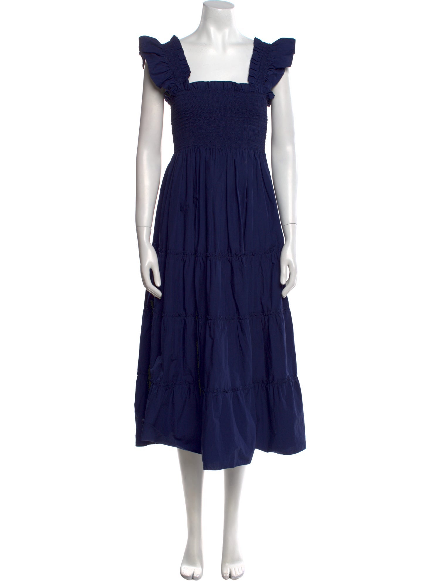 Hill House Home Square Neckline Midi Length Dress