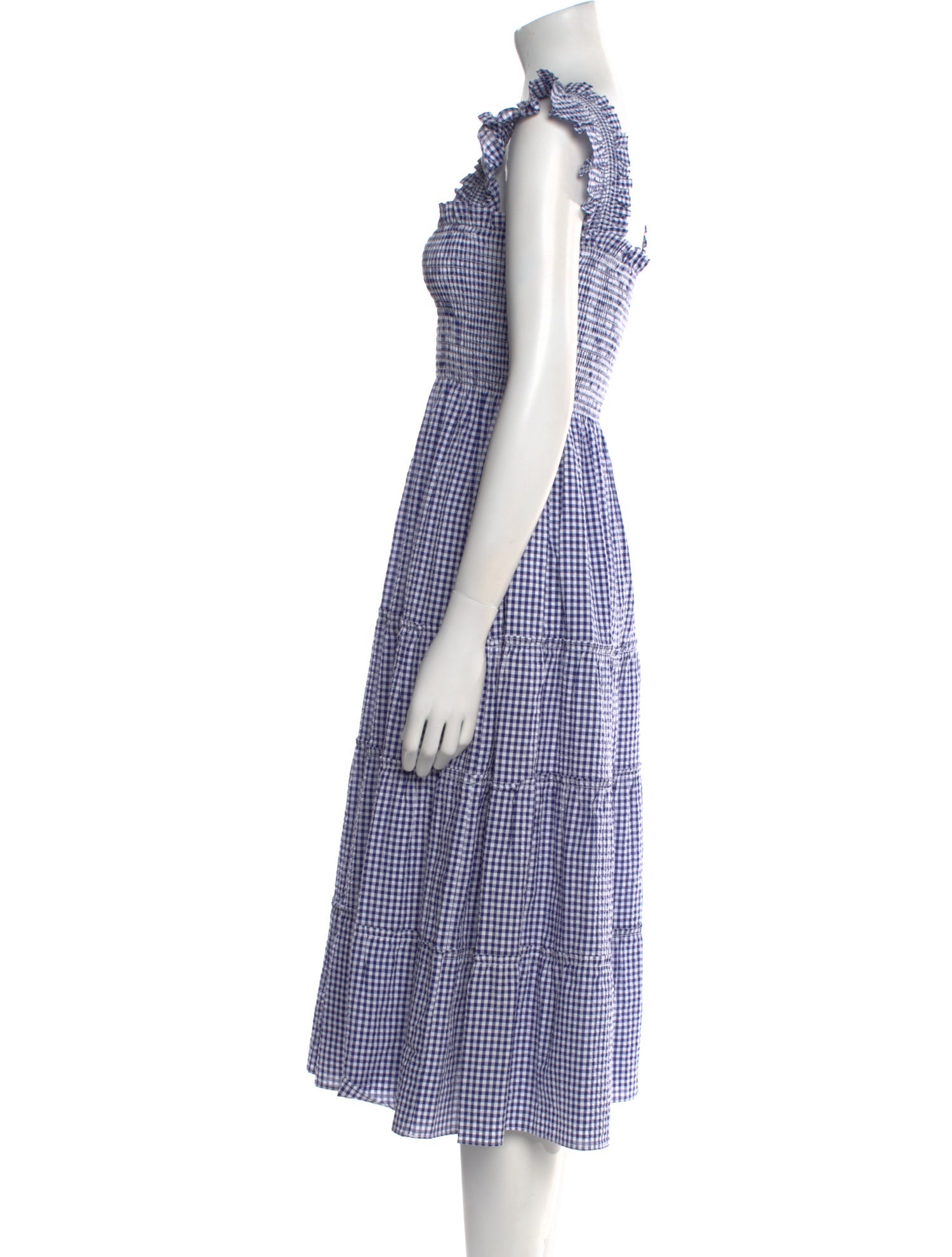 Hill House Home Plaid Print Midi Length Dress