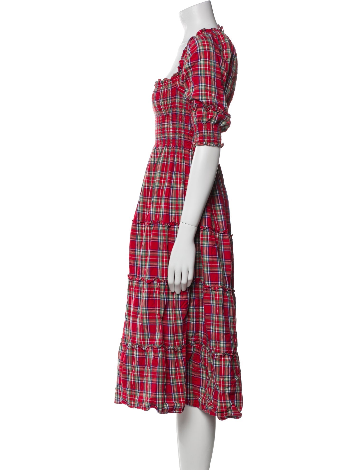Hill House Home Plaid Print Knee-Length Dress