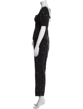 Hill House Home Polka Dot Print Crystal Embellishments Pant Set