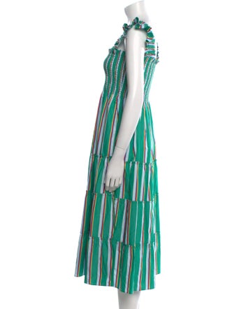Hill House Home Striped Midi Length Dress